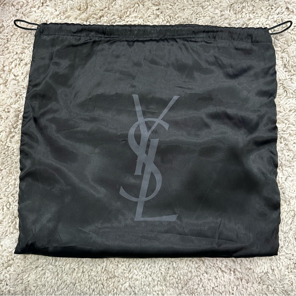 Yves Saint Laurent YSL Black on Black Clutch with Dust Bag - Picture 12 of 15